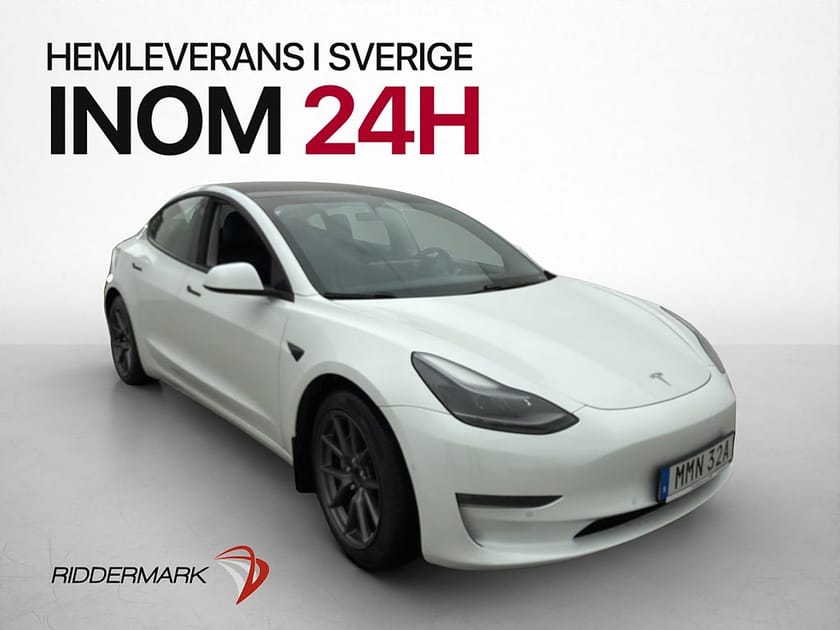 Bild 1 av Tesla Model 3 Long Range AWD Pano Kamera Värmare Drag Moms