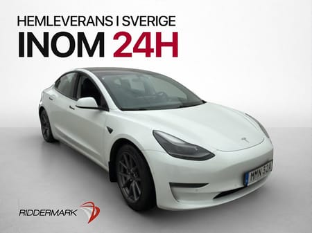 Tesla Model 3 Long Range AWD Pano Kamera Värmare Drag Moms