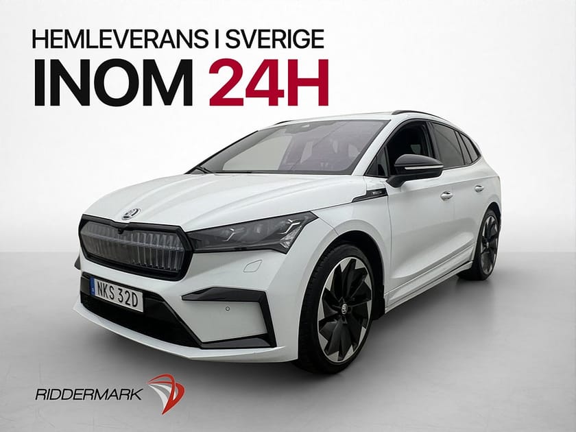 Bild 3 av Škoda Enyaq iV 80x Skoda 265hk Sportline Pano Crystal Canton 360 Drag
