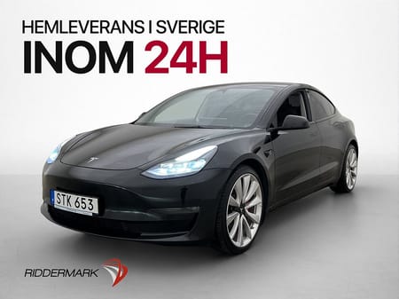 Tesla Model 3 Performance Värmepump Autopilot Rattvärme