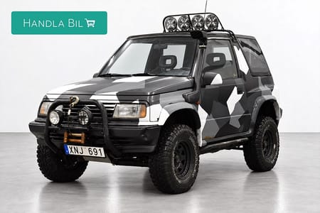 Suzuki Vitara Cabriolet 1.6 8V Manuell 4WD 4-sits Winsch 80hk
