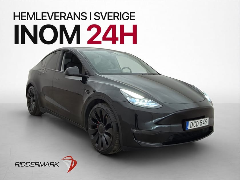 Bild 1 av Tesla Model Y Performance AWD MOMS Autopilot Svensksåld