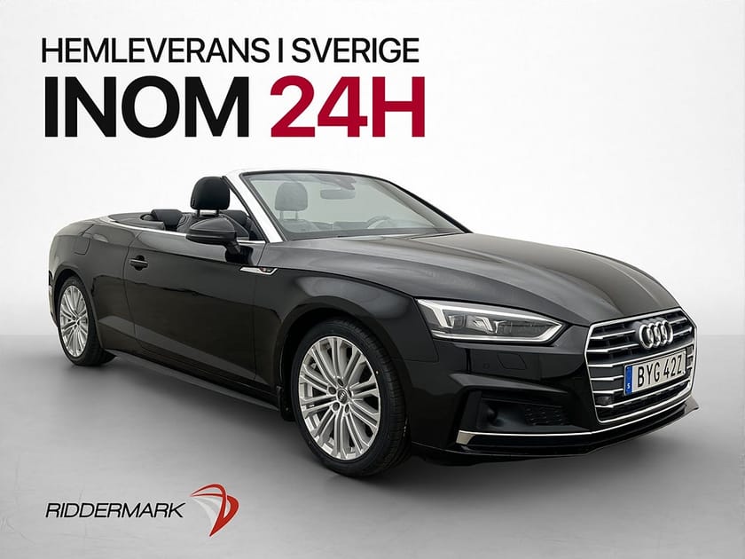Bild 1 av Audi A5 Cabriolet 40 TFSI 190hk S-line Navi P-sensor Läder