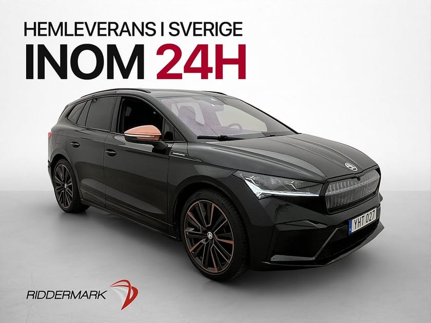 Bild 1 av Škoda Enyaq iV 80x Skoda Founders Edition Crystal Värmare 360° Pano