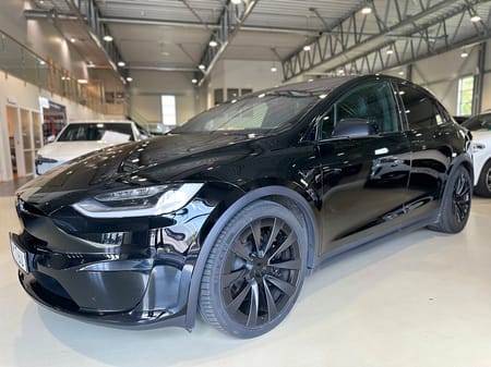 Tesla Model X 7-sits, Yoke, Luftfjädring, MOMS, Svensksåld