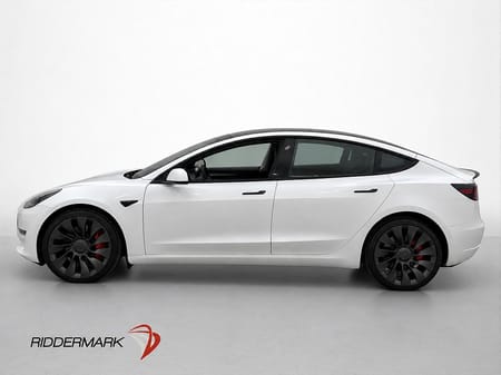 Tesla Model 3 Performance Autopilot Värmepump Pano 513hk