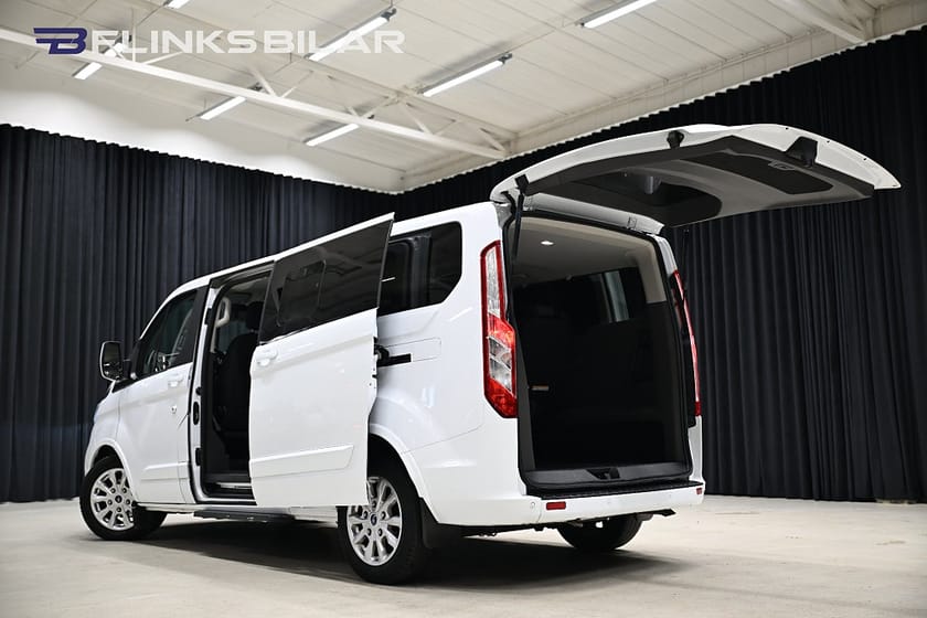 Bild 5 av Ford Tourneo Custom 320 130HK L2 Automat|9-Sits|LED|NyKamrem|Leasbar
