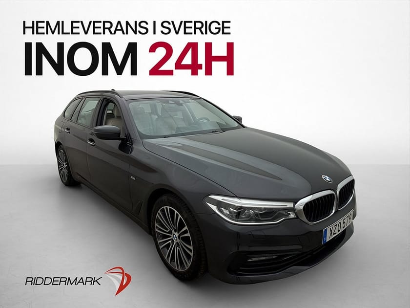 Bild 1 av BMW 520d xDrive Touring 190hk Sport line 360° HUD Skinn Adaptiv