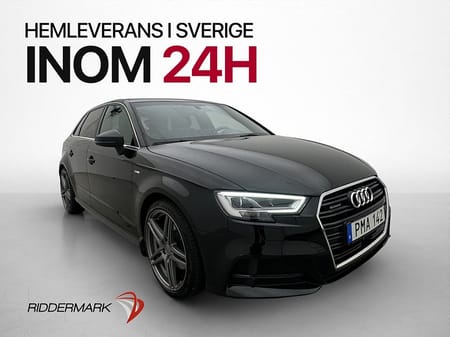 Audi A3 Sportback 2.0 TFSI Q S-Line Halvskinn Sportratt Adpt-fart Drag