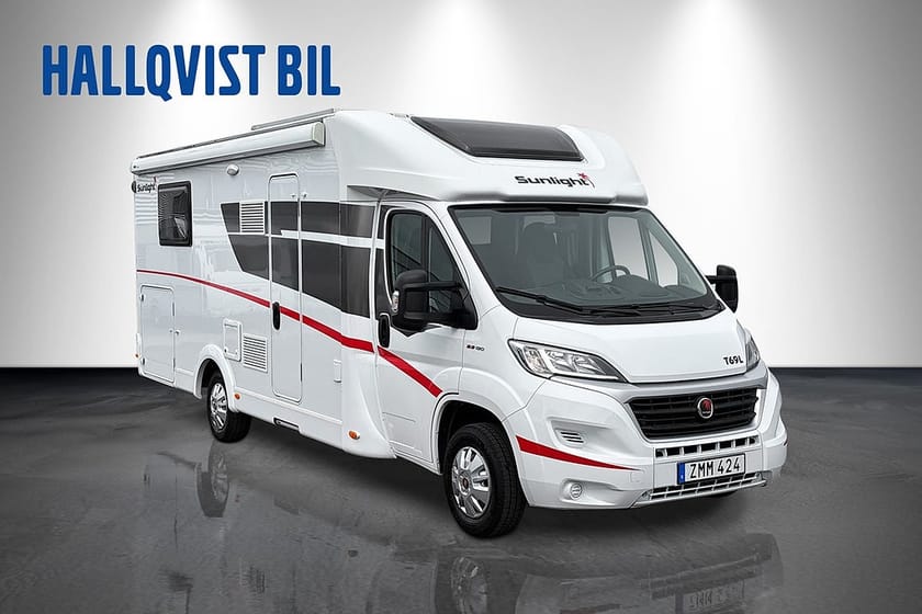 Bild 3 av Capron Campervan Fiat Sunlight T69 L Ac Queenbed Solcell