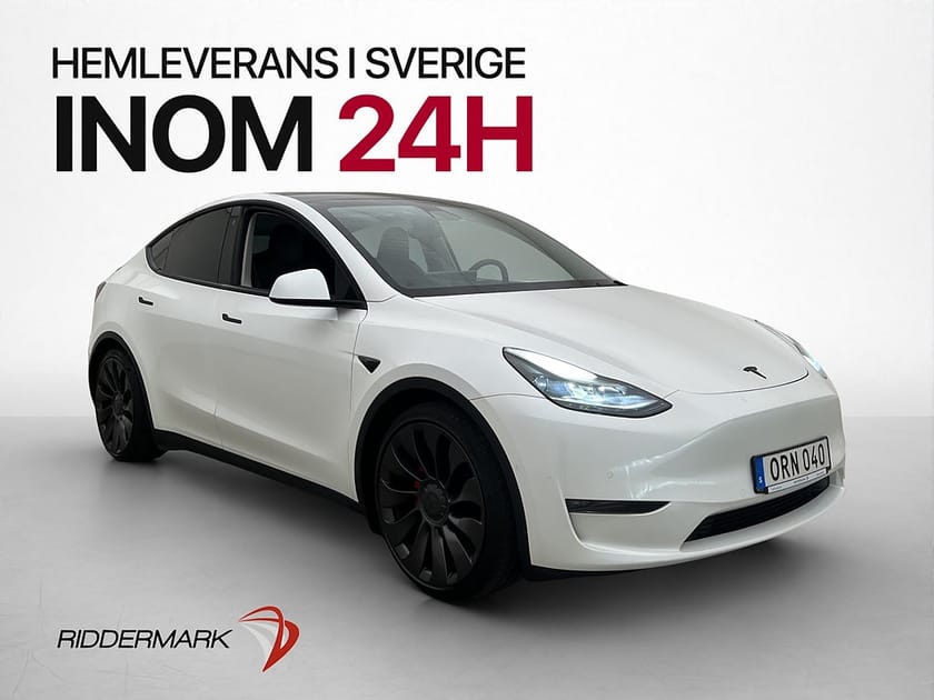 Bild 1 av Tesla Model Y Performance Värmepump Autopilot Rattvärme