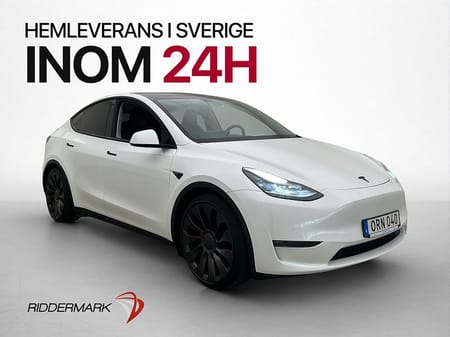 Tesla Model Y Performance Värmepump Autopilot Rattvärme