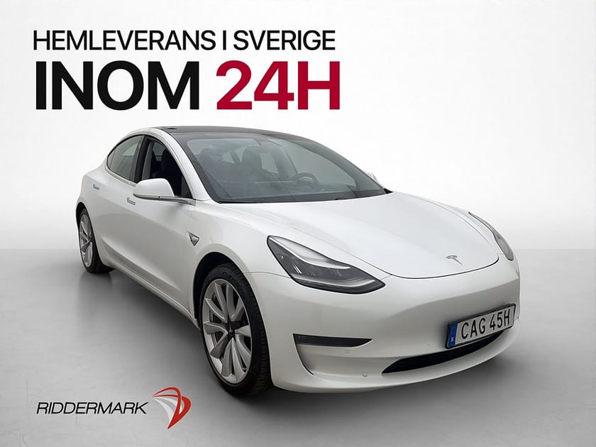 Bild 1 av Tesla Model 3 Long Range AWD 440hk Autopilot Kamera Drag