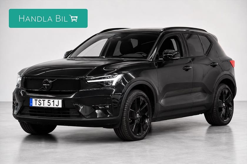 Bild 1 av Volvo EX40 Single Motor Extended Range Ultra Black H/K Pano Dragkrok