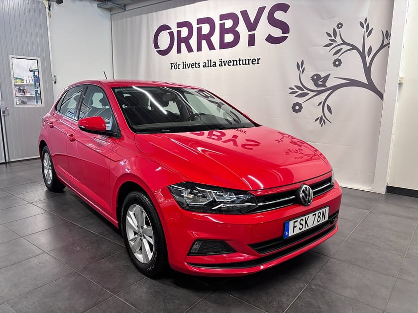 Bild 1 av Volkswagen Polo 1.0 TSI OPF Aut 95Hk Base Motorvärmare V-hjul Bluetooth