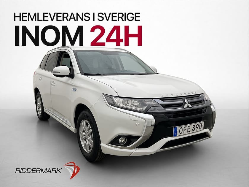 Bild 1 av Mitsubishi Outlander PHEV 203hk 4WD City Kamera Värmare Drag