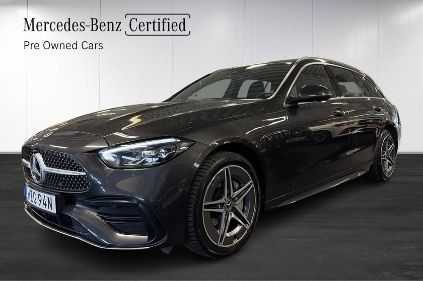 Bild 1 av Mercedes-Benz C 300 T e Moms | AMG Line Advanced | Backkamera | LED