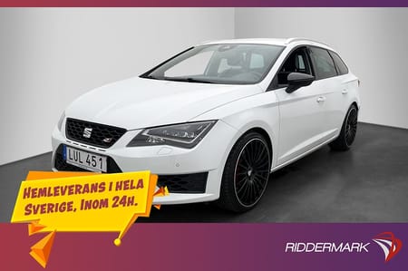 SEAT León Cupra ST 280hk Halvskinn M/K-Värmare Navi P-Sens