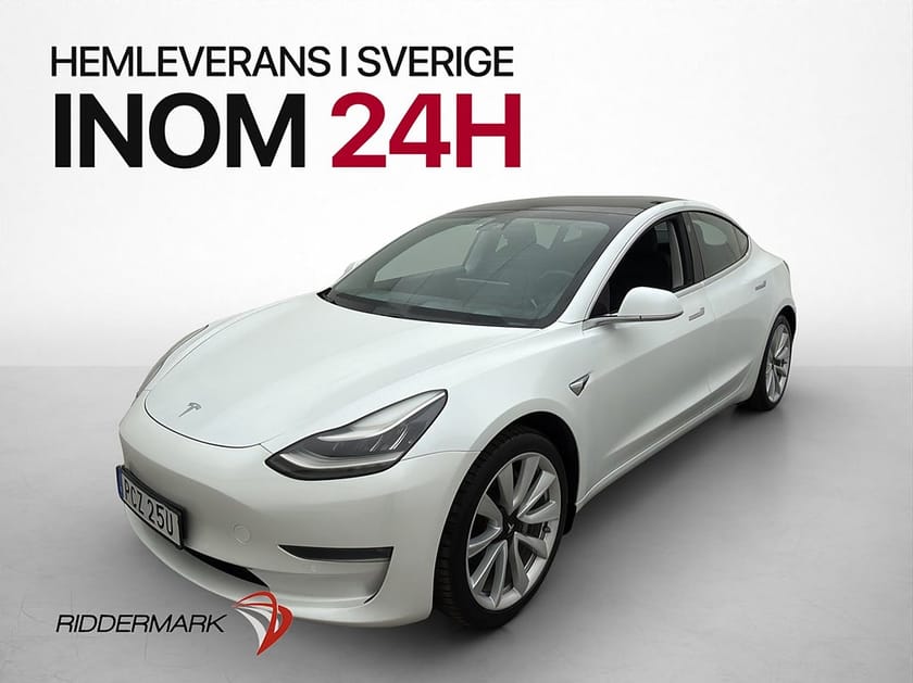 Bild 4 av Tesla Model 3 Long Range AWD Svensksåld Panorama Drag