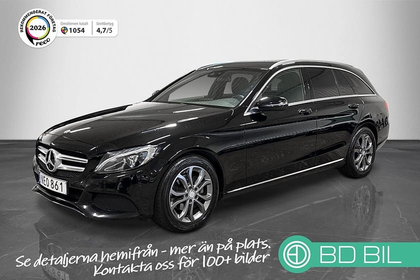 Bild 1 av Mercedes-Benz C 200 T d red AVANTGARDE VÄRMARE BACKKAMERA VÄLSERVAD DRAG