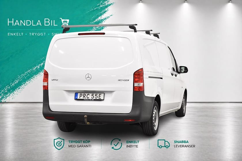 Bild 4 av Mercedes-Benz Vito 110 CDI 2.8t L2 D-värm B-kam Moms Dragkrok Nyservad