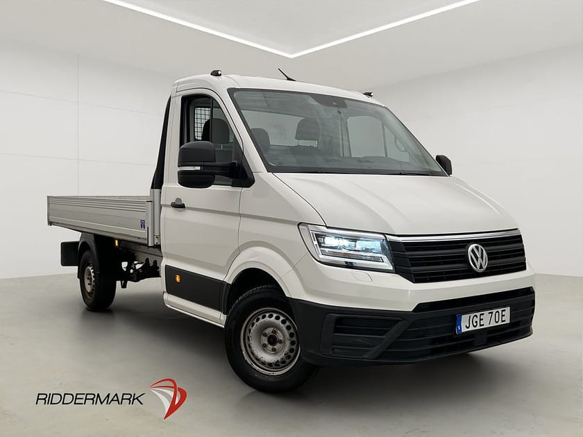 Bild 3 av Volkswagen Crafter Chassi 177hk FLAKBIL Värmare Drag CARPLAY Moms