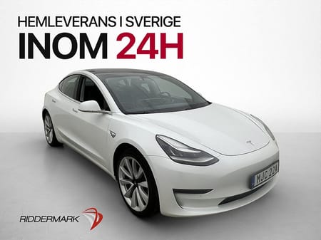 Tesla Model 3 Long Range AWD 440hk Kamera Pano Svensksåld