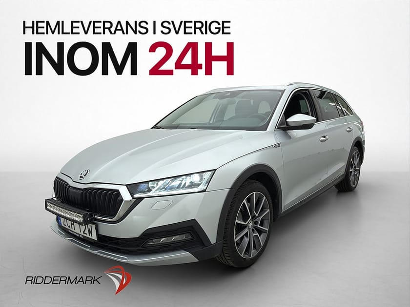 Bild 1 av Škoda Octavia Scout Skoda TDI 4x4 150hk Cockpit D-Värm Kamera Drag
