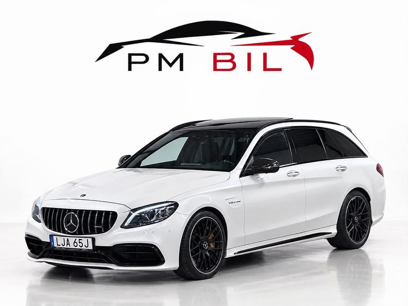Bild 1 av Mercedes-Benz AMG C 63 S T C63 Skalstolar Keramiska Kolfiber Pano Drag S&V-Hjul