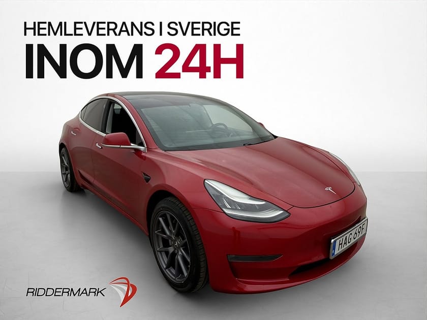 Bild 4 av Tesla Model 3 Long Range AWD Svensksåld Panorama Skinn