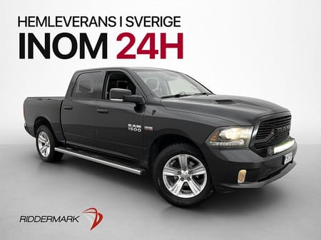 RAM 1500 Crew Cab Dodge Sport 5.7 4x4 395hk Luftfjädring Drag Kamera Skinn