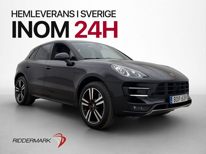 Bild 1 av Porsche Macan Turbo PDK 400hk Chrono Pano Burm PASM Värmare