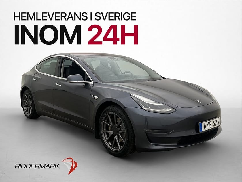 Bild 1 av Tesla Model 3 Long Range AWD Autopilot Kamera Pano Sv-Såld