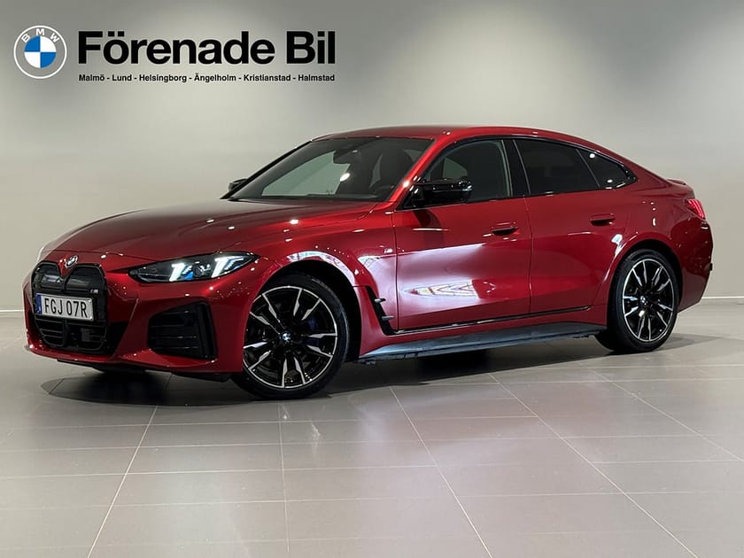 Bild 1 av BMW i4 M60 xDrive Gran Coupé Fully Charged Innovation Drag Adpt Farth 19"