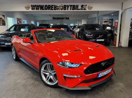 Ford Mustang GT Cabriolet V8 5,0 450HK Sv-såld En Ägare UNIK