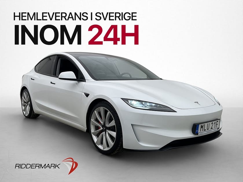 Bild 1 av Tesla Model 3 Performance AWD Autopilot  Svensksåld