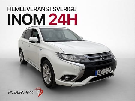 Mitsubishi Outlander PHEV CVT 203hk Drag Kamera Halvskinn