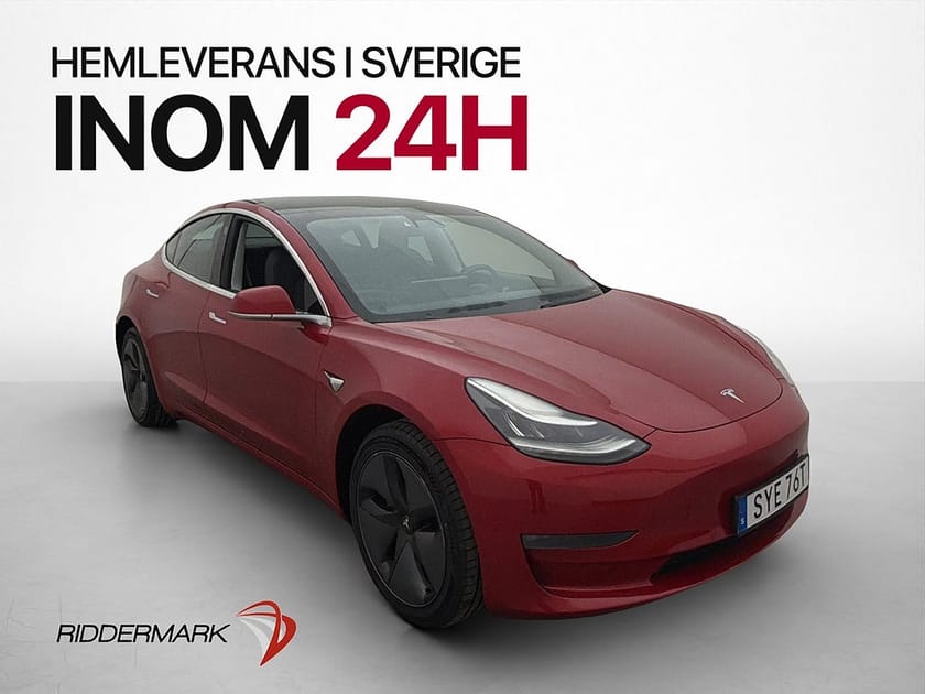 Bild 1 av Tesla Model 3 Long Range AWD Pano AP Svensksåld