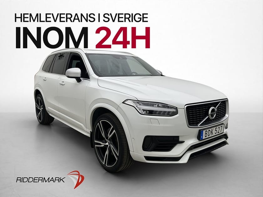 Bild 1 av Volvo XC90 7-seater T8 AWD R Design Pano B&W Luft Head Up 360° Drag