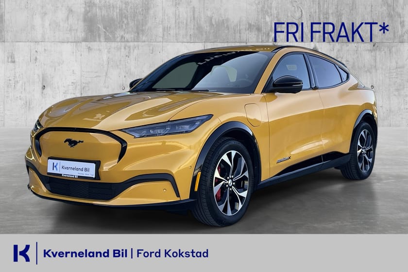 Bilde 1 av Ford Mustang Mach-E Long Range AWD ACC/Skinn/360-kamera/Krok/Reg2023