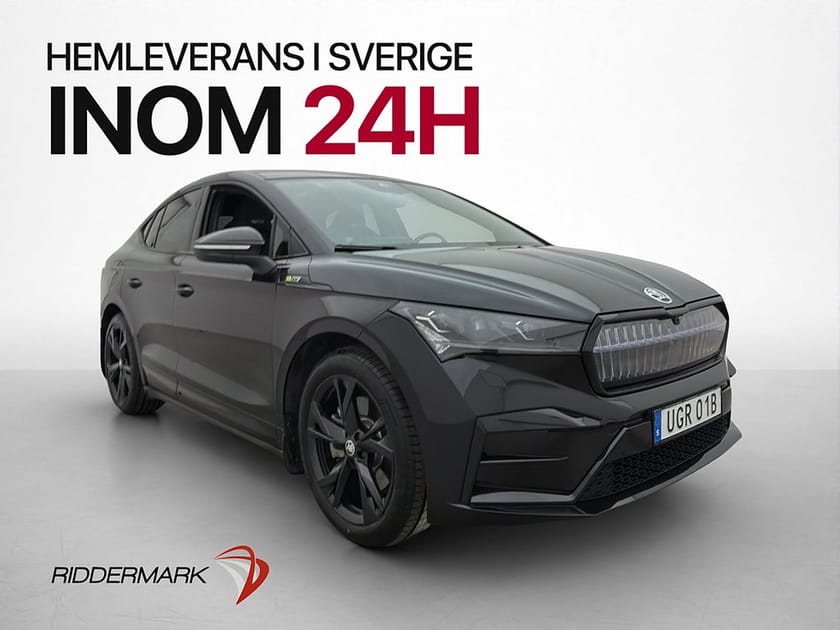 Bild 1 av Škoda Enyaq Coupé RS iV Skoda AWD Kamera Pano Crystal CarPlay Drag