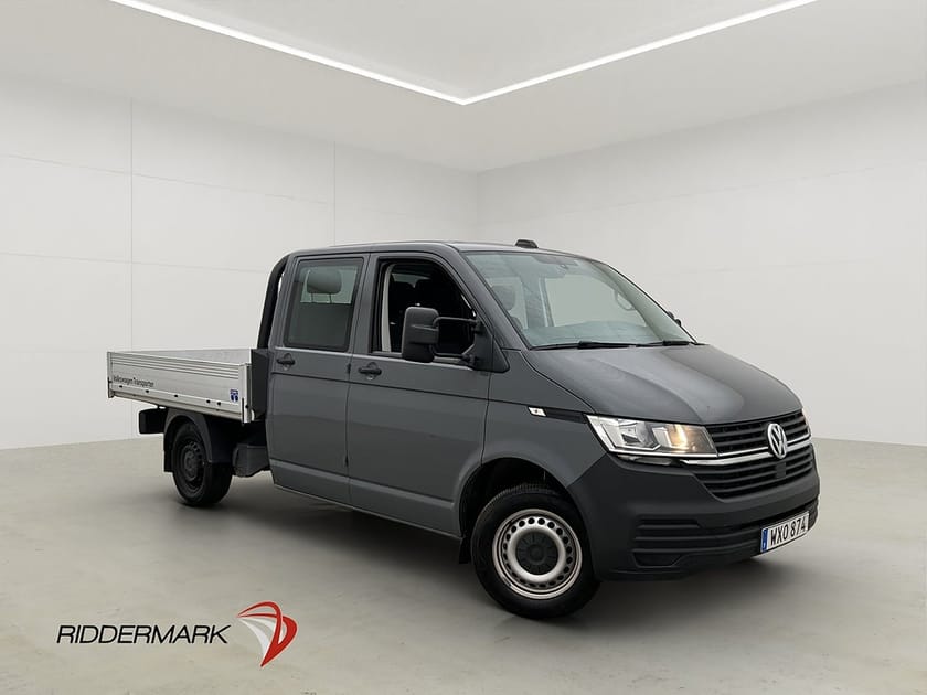 Bild 3 av Volkswagen Transporter Chassi Dubbelhytt FLAKBIL 6-Sits Värm Moms