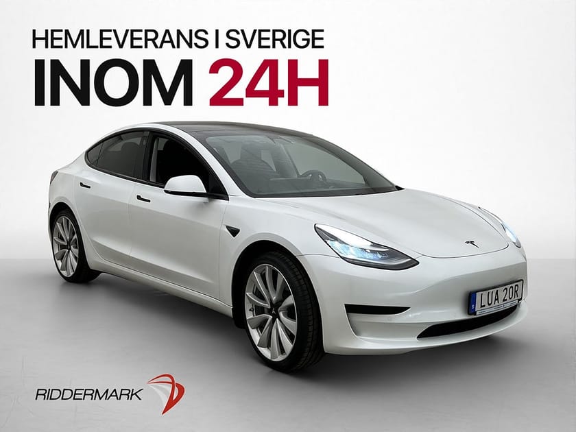 Bild 1 av Tesla Model 3 Standard Range Plus 325hk Drag Pano SvSåld