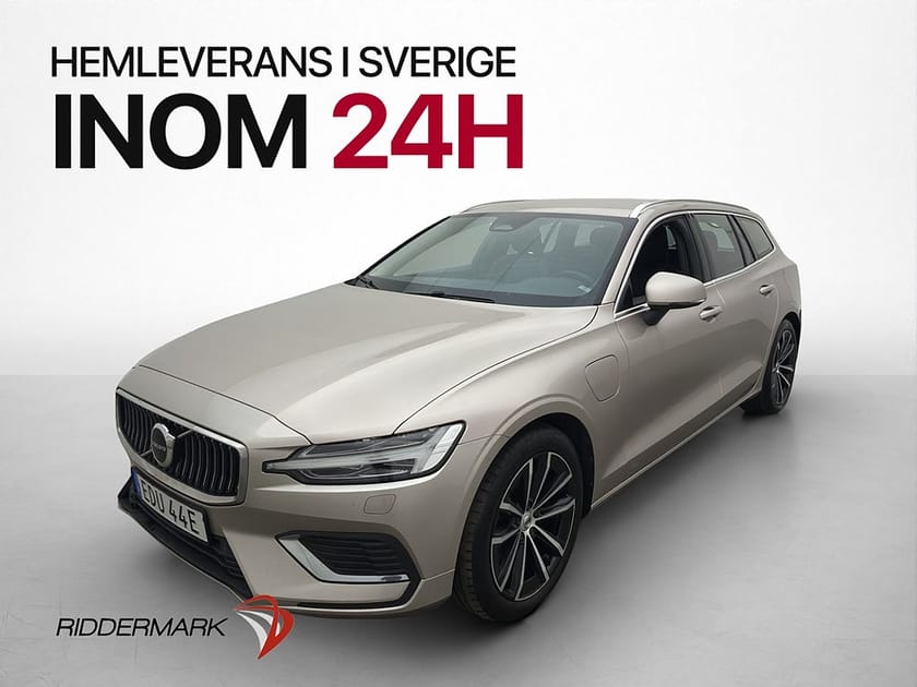 Bild 3 av Volvo V60 T6 AWD Recharge Plus Bright Skinn Värm Kamera Drag