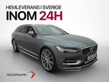 Volvo V90 D5 AWD Inscription B&W 360° Skinn 4-Zon Drag