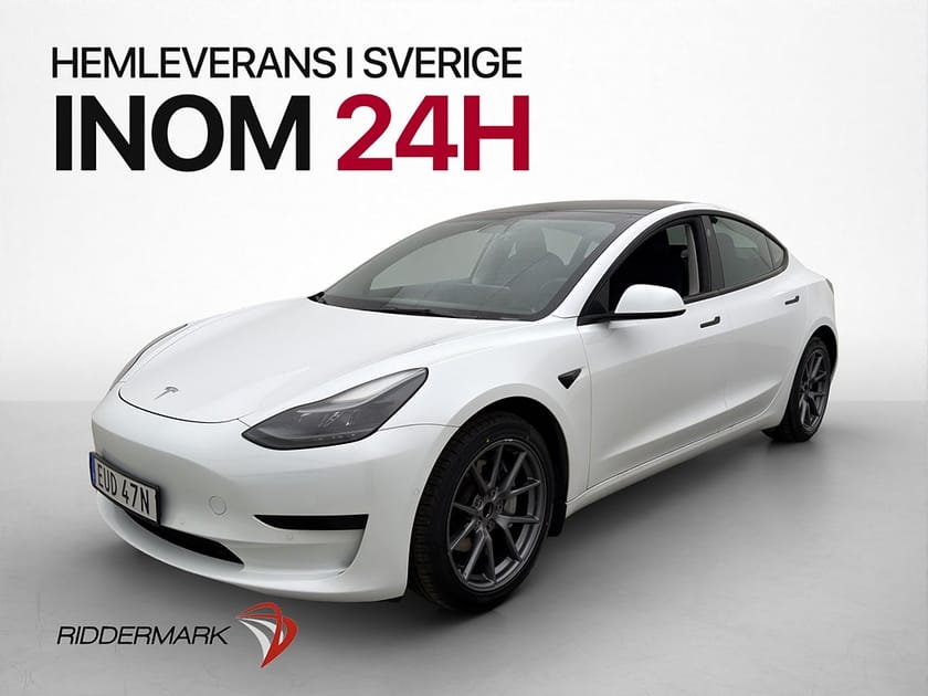 Bild 1 av Tesla Model 3 Standard Range Plus 325hk Autopilot Pano Sv-Såld