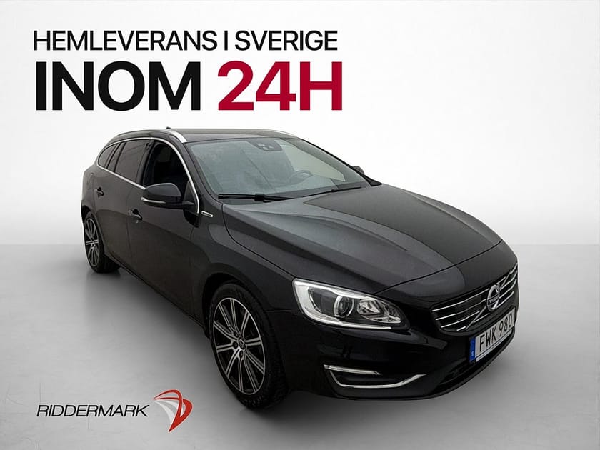 Bild 1 av Volvo V60 D5 Plug-In AWD Classic Summum Drag Värmare Läder