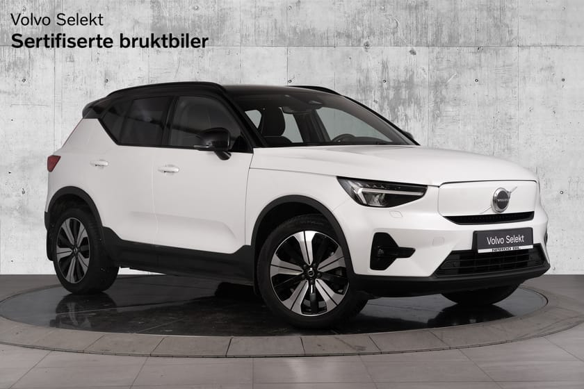 Bilde 1 av Volvo XC40 Recharge Twin Plus 408 hk. Varmepumpe/VOC/Krok/Induktiv lader