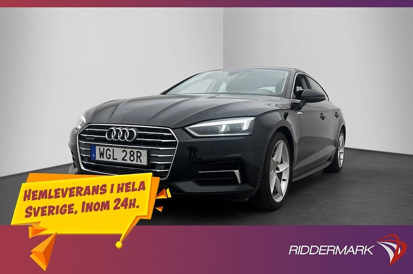Bild 1 av Audi A5 Sportback 45 TFSI quattro Q 245hk Proline P-Sensorer Keyless