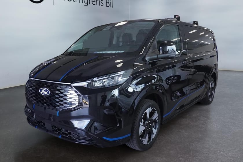 Bild 1 av Ford E-Transit Custom 340 AWD E-Custom Skåp Sport 320s Elmotor 160kw 218hk 1-Växlad El